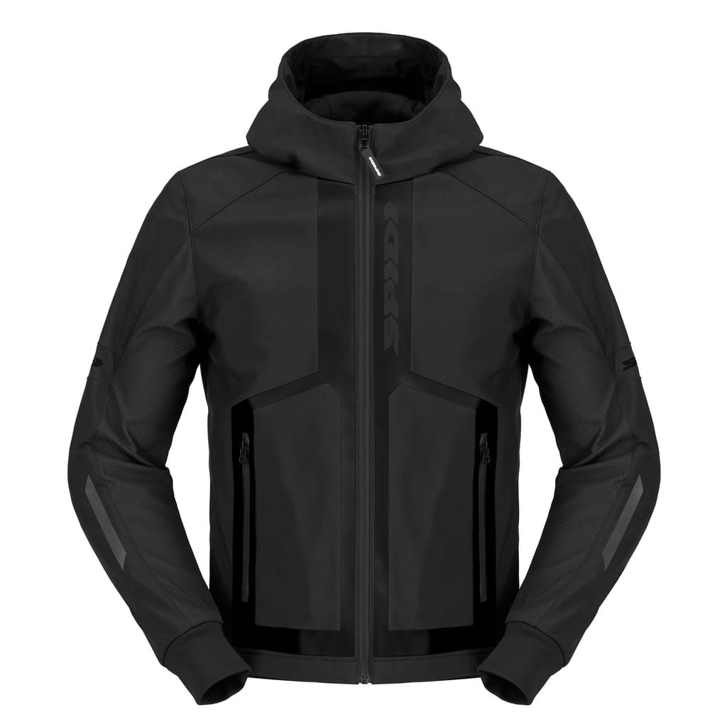 SPIDI HOODIE ARMOR EVO 2 - Black Textile - View 1