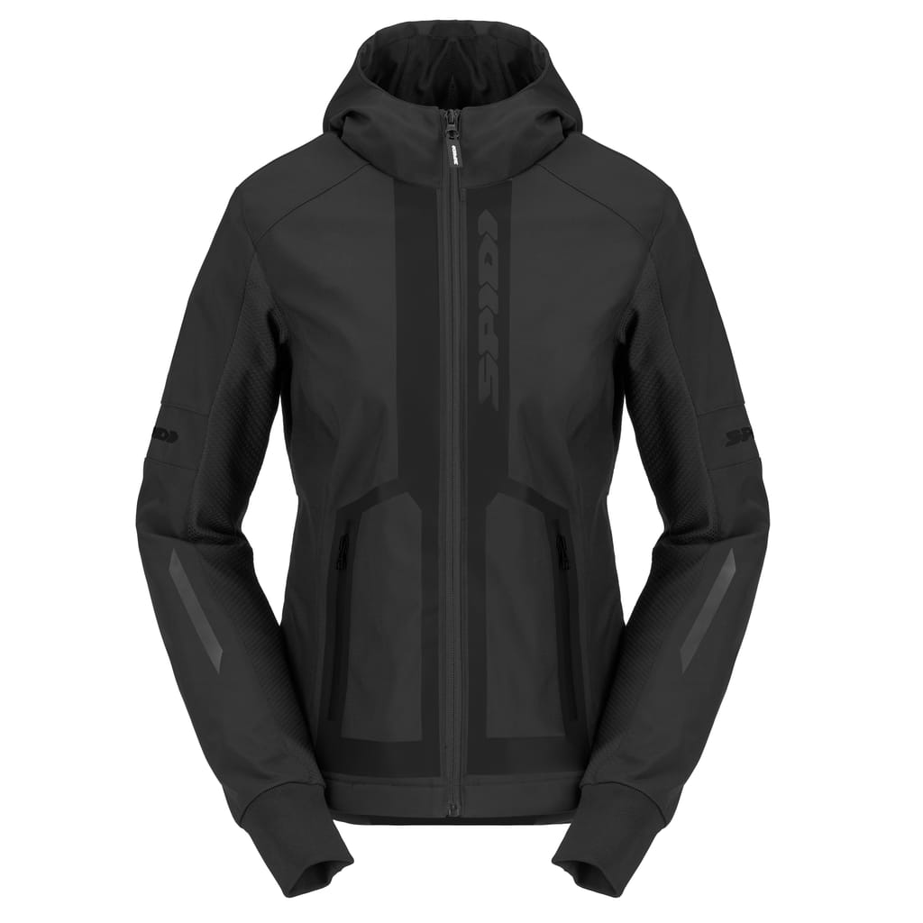 SPIDI HOODIE ARMOR EVO 2 LADY - Black Textile - View 1